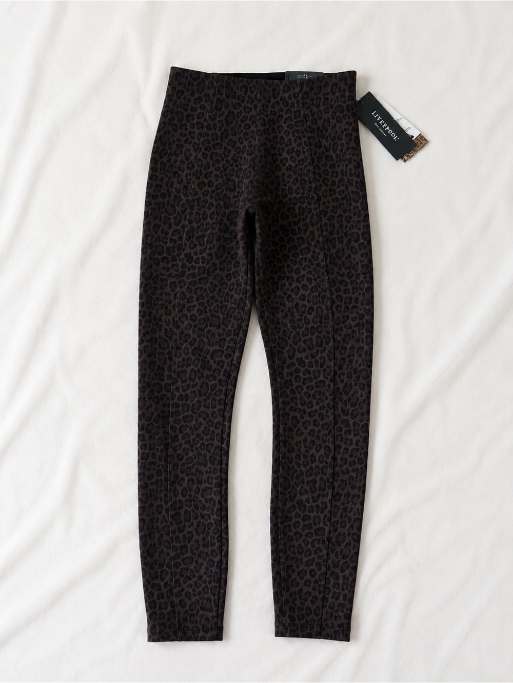 Liverpool Brown Leopard Print Leggings